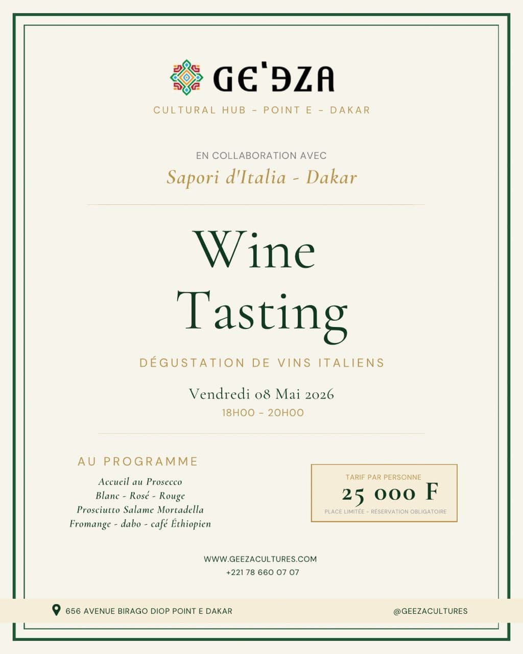 Wine Tasting, dégustation de vins italiens