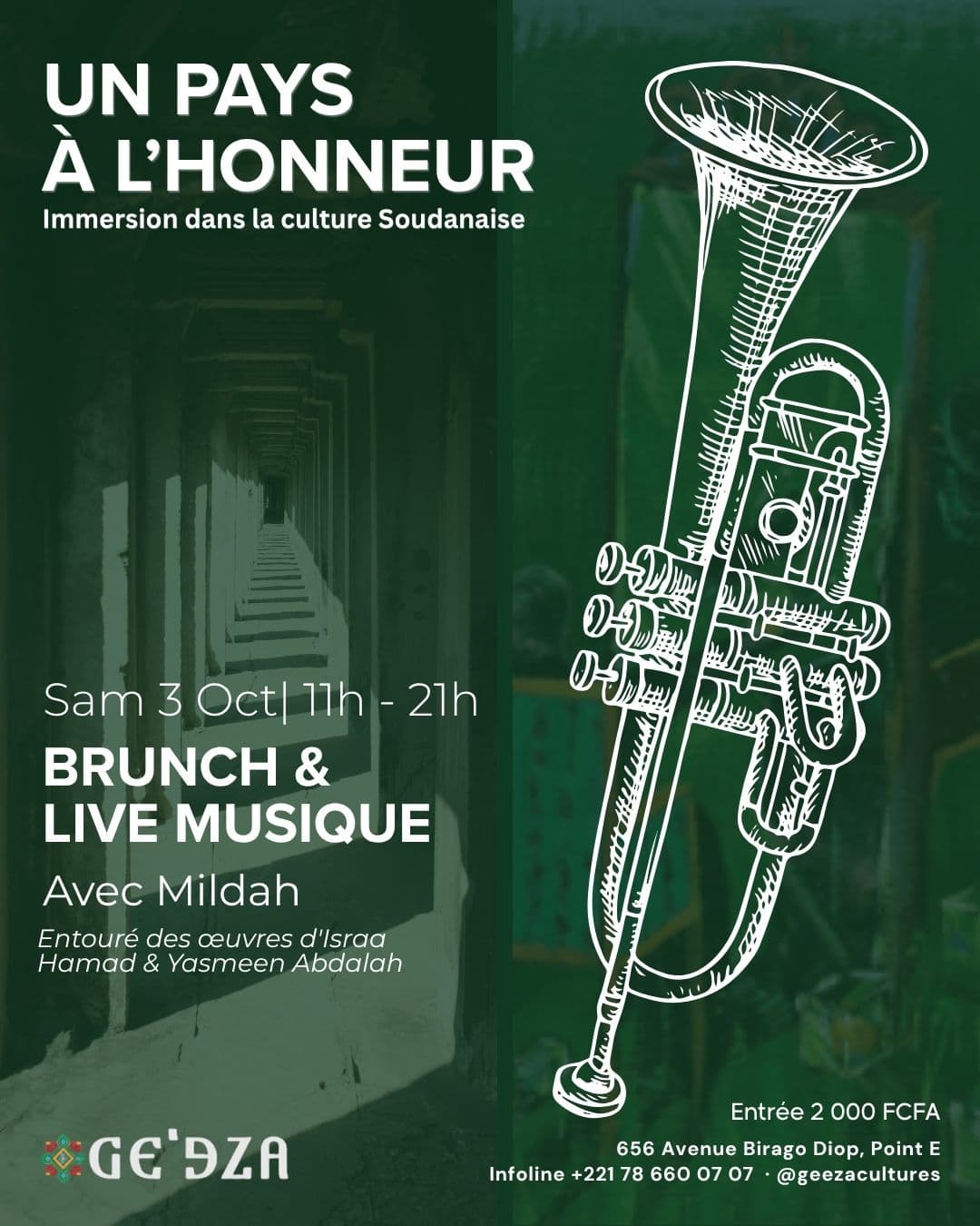 Brunch en musique, au cœur de l'exposition Soudan